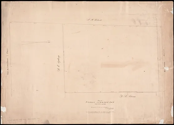 Plan of Public library lot