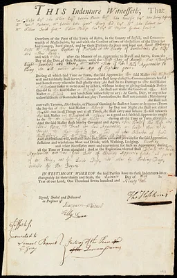 Sarah McKinzey indentured to apprentice with Thomas Hopkins of Portland, 16 May 1792