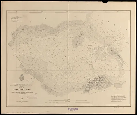 Chart of Sandusky Bay