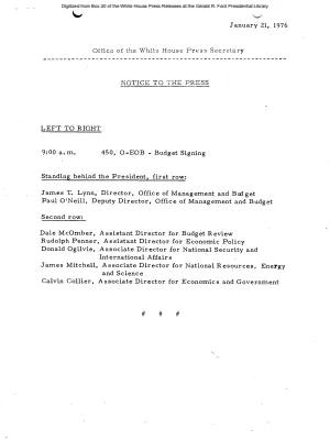 450, O-EOB - Budget Signing [Schedule]