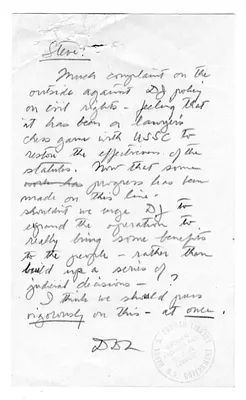 Handwritten letter from David Lloyd to Stephen J. Spingarn, with Attachment