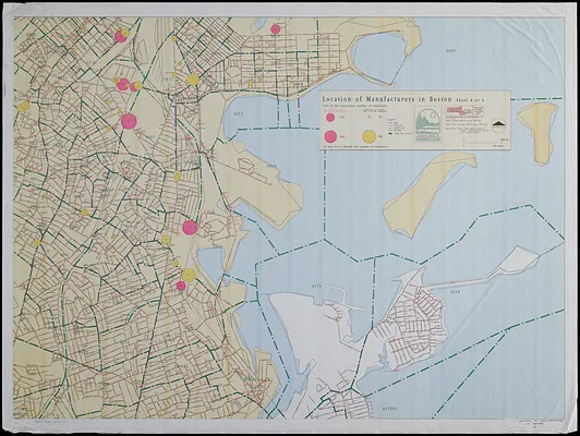 Location of manufacturers in Boston sheet 4 or 6