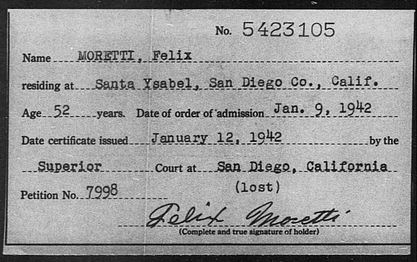 Moretti, Felix - 1942