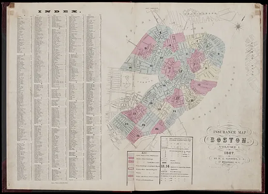 Insurance map of Boston