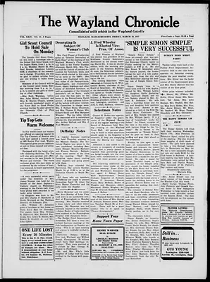 The Wayland Chronicle