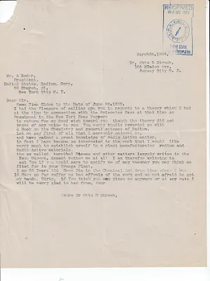 Letters Received to A. Roder [A. Roeder], March 24, 1926