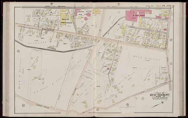 Atlas of the city of Boston, West Roxbury, Mass., volume six : from actual surveys and official plans