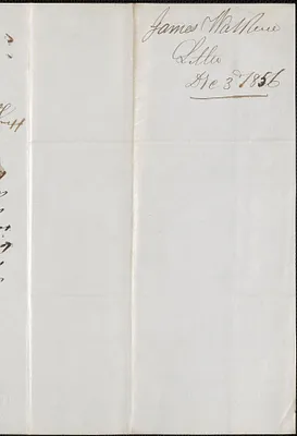 James Walker and Daniel Parker to W. A. Harrington, 3 December 1856