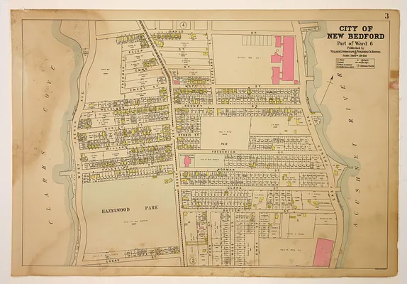 Atlas of the City of New Bedford, Part of Ward 6, plate 3