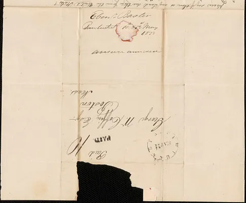 Ebenezer Baxter to George Coffin, 10 May 1833