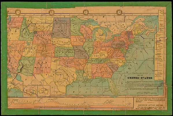 Tackabury's map of United States