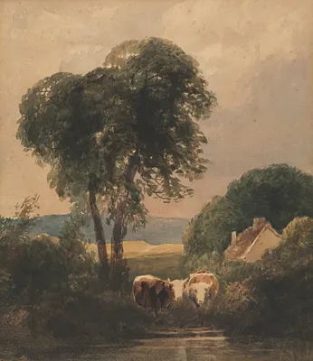 Welsh Landscape with Cattle