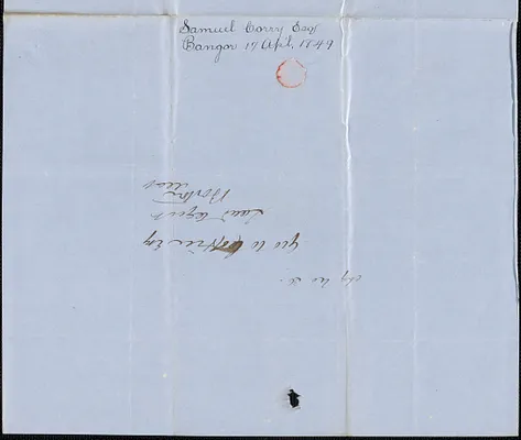 Samuel Cony to George Coffin, 17 April 1849