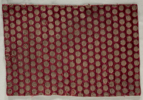 Velvet with gold discs