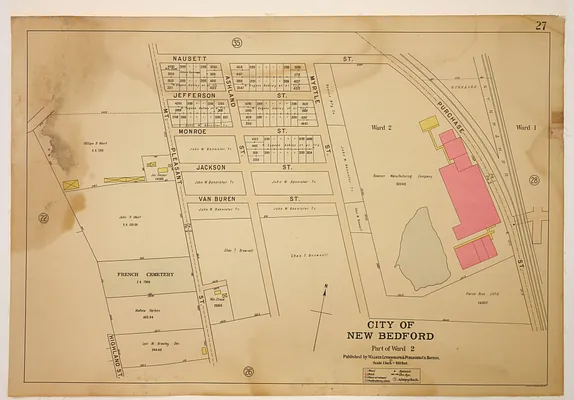 Atlas of the City of New Bedford, Part of Ward 2, plate 27