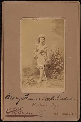 Mary Frances Scott-Siddons 8 Dec 1891