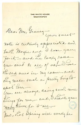 Letter from Madge Gates Wallace to Victoria Geaney