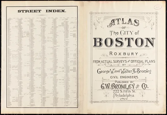Atlas of the city of Boston : Roxbury