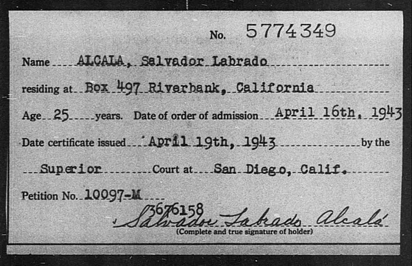 Alcala, Salvador Labrado - 1943