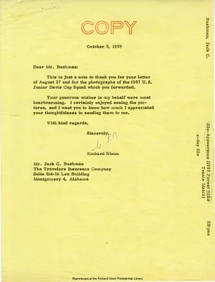 9-8-57 Tennis Championship Match - Forest Hills, L.I.