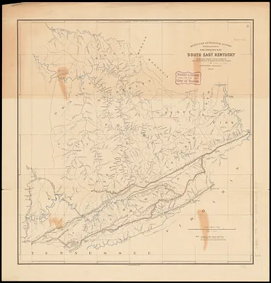 Preliminary map of south east Kentucky