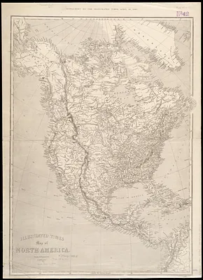 Illustrated Times map of North America