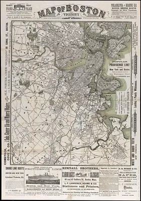 Map of Boston and vicinity
