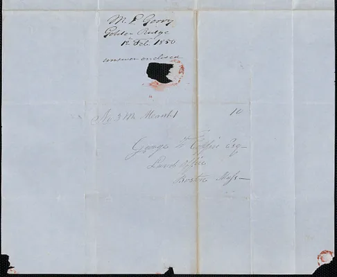 M. L. Gerry to George Coffin, 12 February 1850