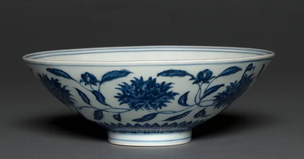 Bowl with Peony Decoration