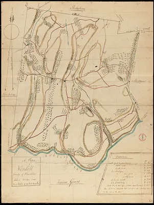 Plan of Wendell, surveyor's name not given, dated October 1830
