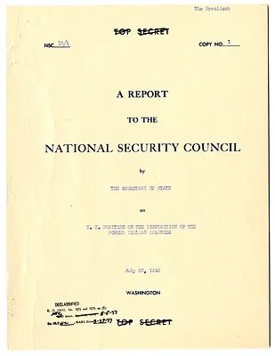 National Security Council Report 19/4, Report to the National Security Council by the Secretary of State on United States Position on the Disposition of the Former Italian Colonies