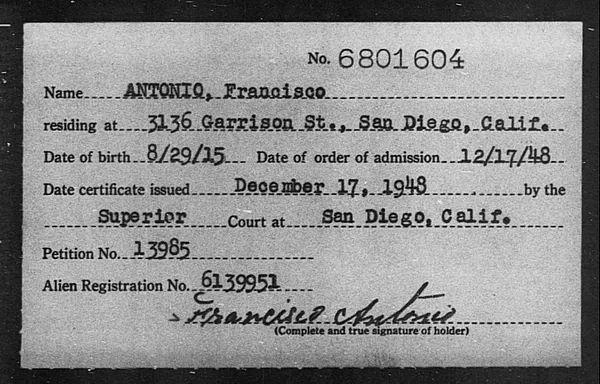Antonio, Francisco - 1948