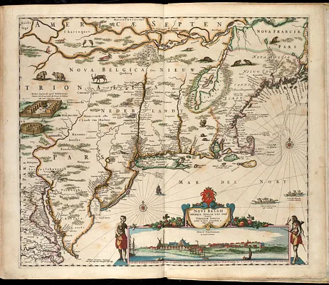 Noui Belgii Nouaeque Angliae nec non partis Virginiae tabula