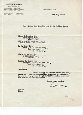 Letters Received to H.B. Kelly, C.B. Lee, Edwin F. Smith, Burton E. Emory, May 11, 1933