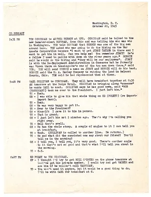 Summaries of Telephone Conversations