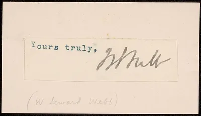 Autograph of William Seward Webb