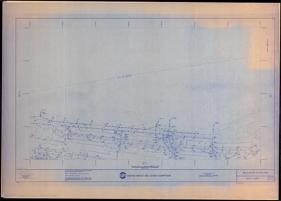 Wastewater system map, Boston proper, sheet no. 23h
