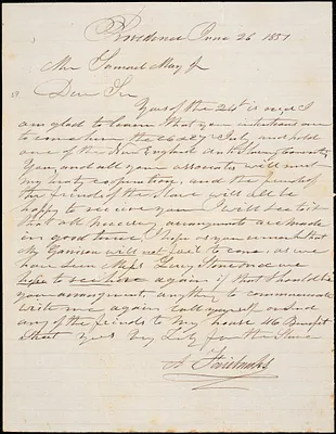 Letter from Asa Fairbanks, Providence, [Rhode Island], to Samuel May, 1851 June 26