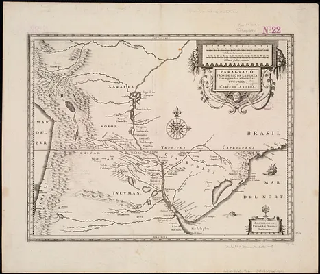 Paraguay, ó prov. de Rio de la Plata cum regionibus adiacentibus Tucuman et Sta. Cruz de la Sierra