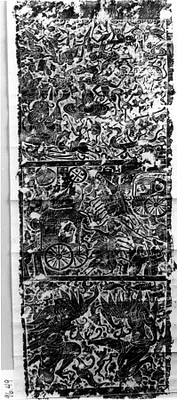 Rubbing in 3 parts, various scenes