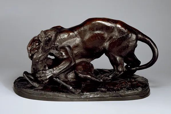 Tiger Attacking a Stag