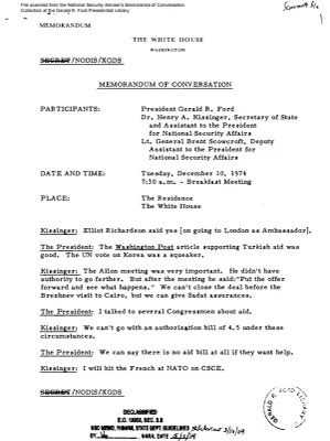 December 10, 1974 - Ford, Kissinger