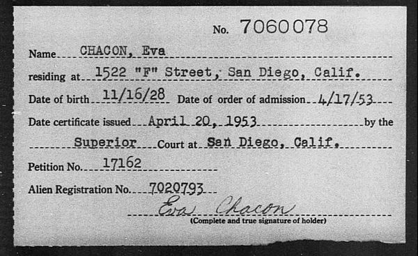 Chacon, Eva - 1953