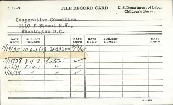 1937-1940: Co THRU D