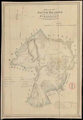 Plan of South Reading (Wakefield) made by John G. Hales, dated September 1830