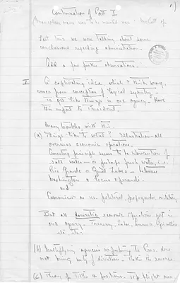 Handwritten Notes for Discussion