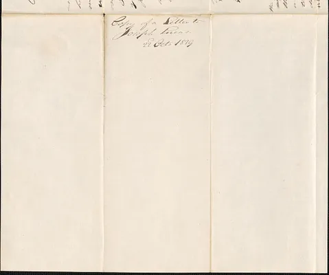 George Coffin to Joseph Lucas, 22 October 1839