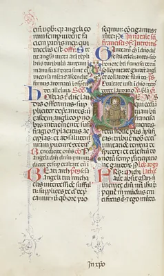 Missale: Fol. 318v: Saint Francis