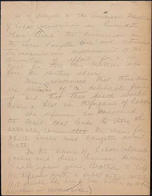 C. F. Foley (International Association of Barbers) autograph statement, [Cincinnati, Ohio, 1927]
