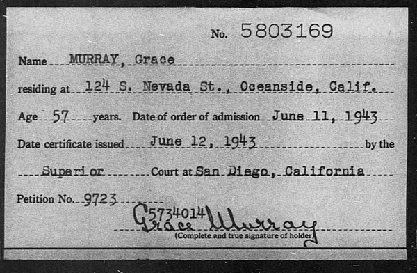 Murray, Grace - 1943